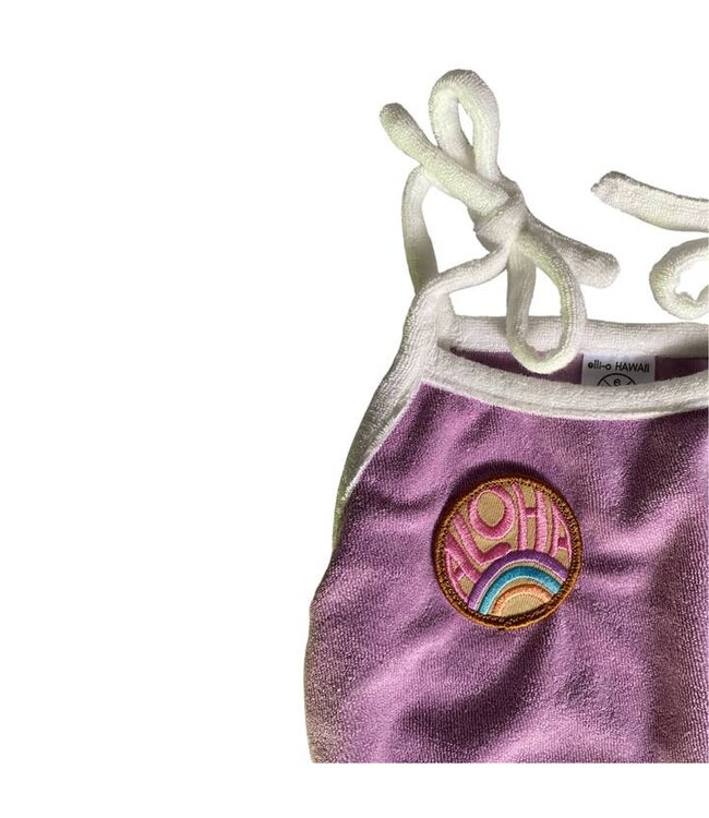 ELLI-O HAWAII ELLI-O HAWAII TERRY TIE STRAP ROMPER