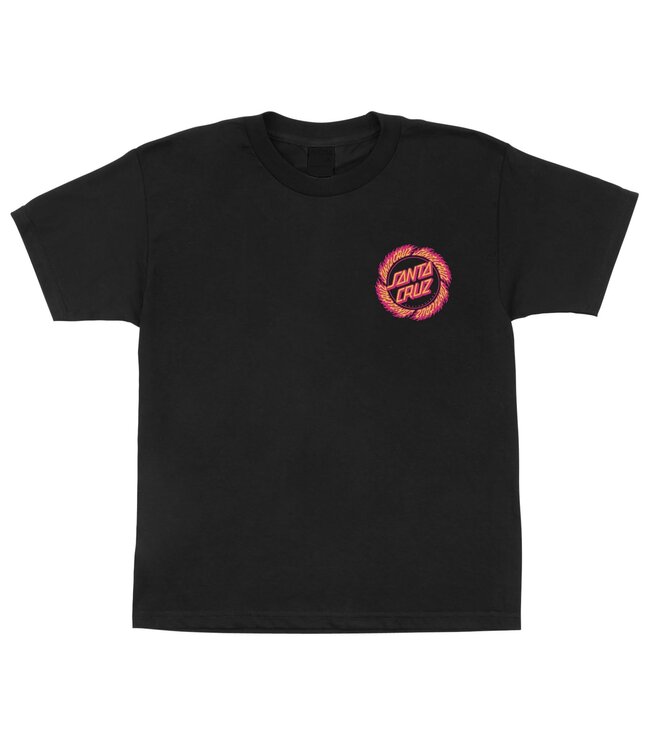 Santa Cruz FLAME RINGED DOT YOUTH T SHIRT