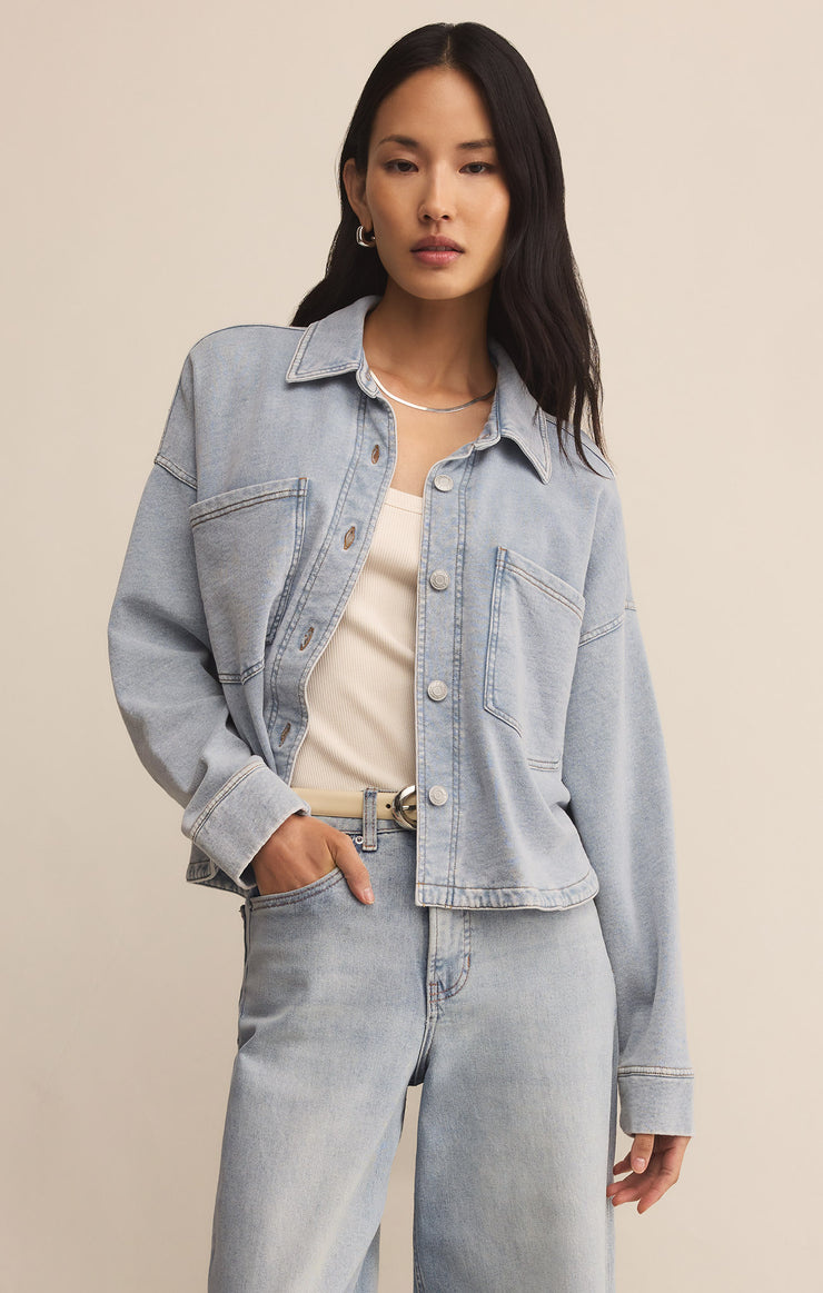 ALL DAY CROPPED KNIT JACKET - The Fort