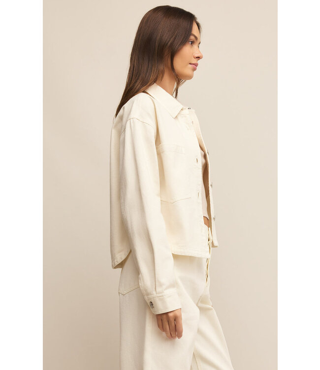 Z SUPPLY ALL DAY CROPPED DENIM JACKET