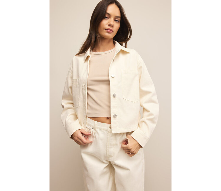 ALL DAY CROPPED DENIM JACKET - The Fort