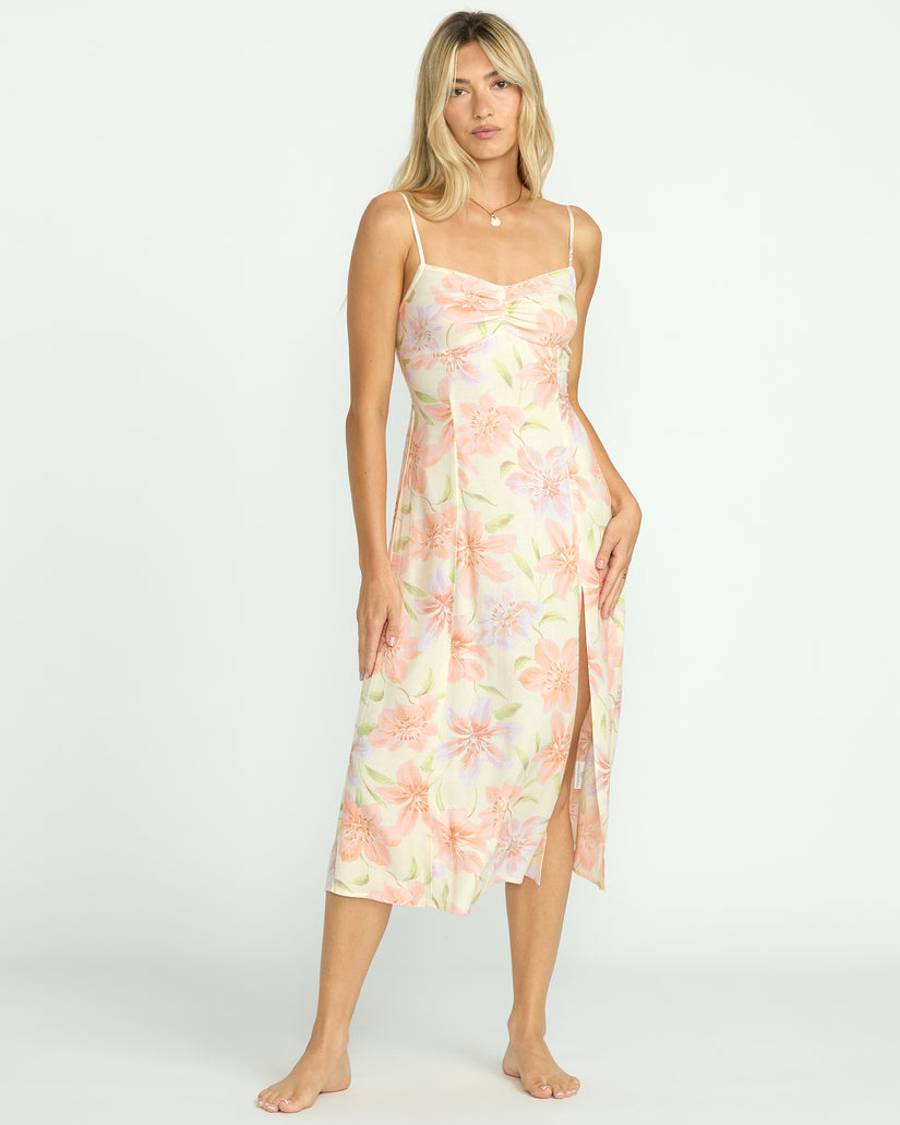 knee length dresses for ladies Billabong Picnic Date Dress-Flamingo  REAL Watersports