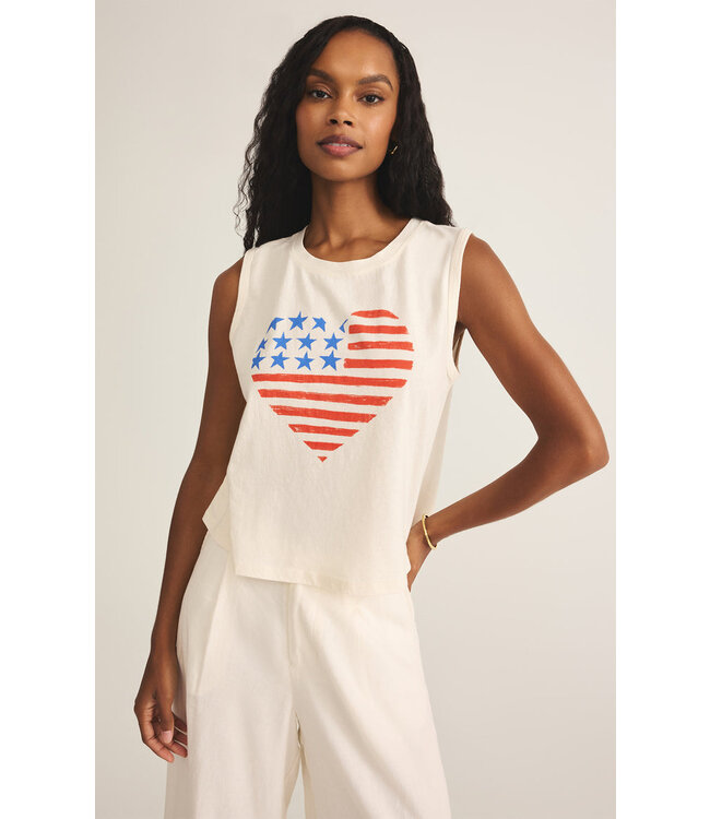 Z SUPPLY STARS AND STRIPES LA MER TANK