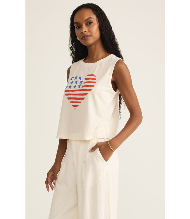 Z SUPPLY STARS AND STRIPES LA MER TANK