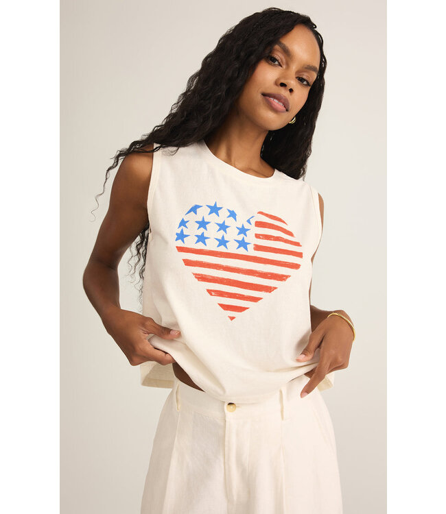 Z SUPPLY STARS AND STRIPES LA MER TANK