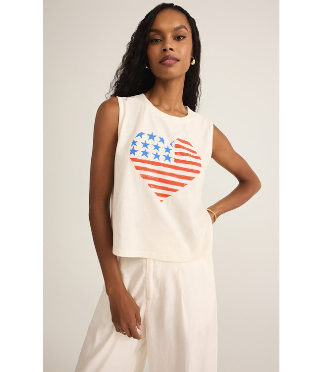 Z SUPPLY STARS AND STRIPES LA MER TANK