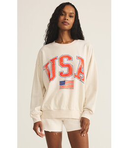 Z SUPPLY FLAG SUNDAY SWEATSHIRT