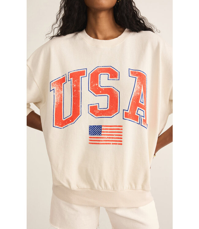 Z SUPPLY FLAG SUNDAY SWEATSHIRT