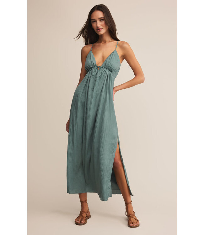 Z SUPPLY MANON SATIN MAXI DRESS