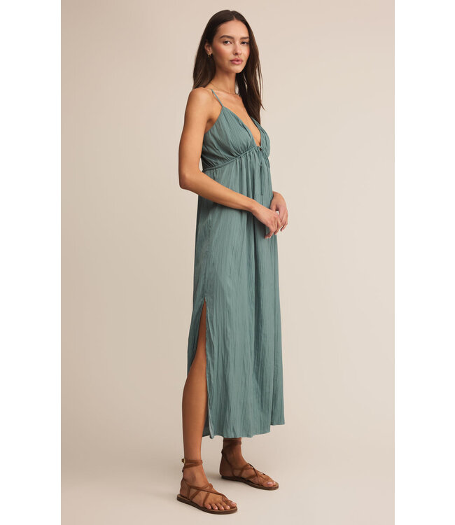 Z SUPPLY MANON SATIN MAXI DRESS