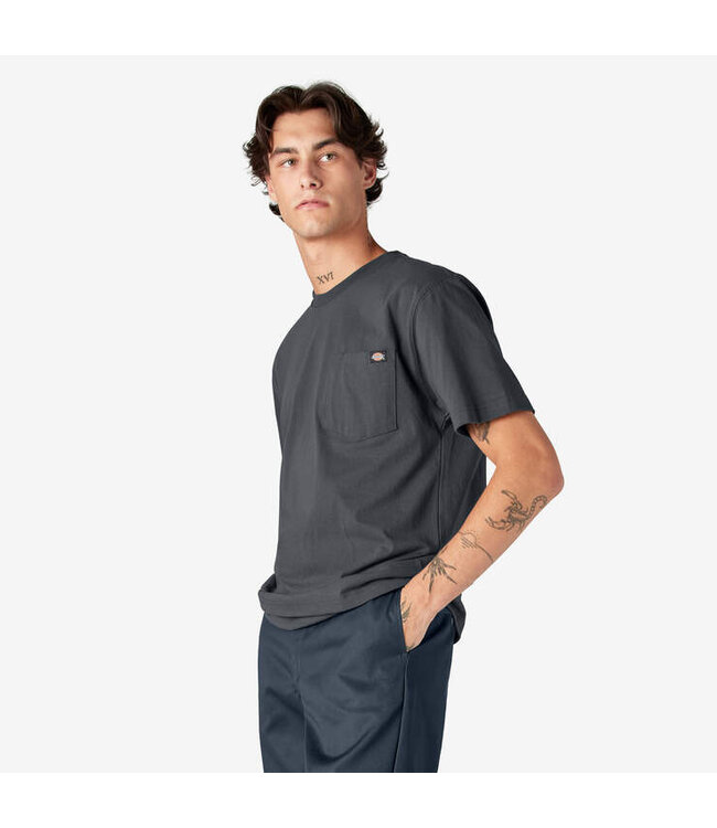 DICKIES HEATHER HEAVYWEIGHT SS POCKET TEE