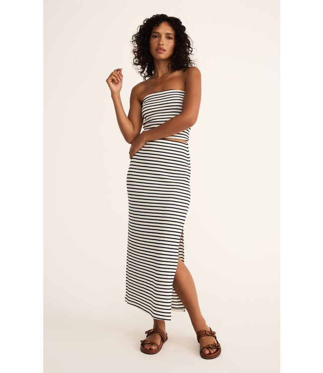 Z SUPPLY AINSLIE STRIPE MIDI SKIRT