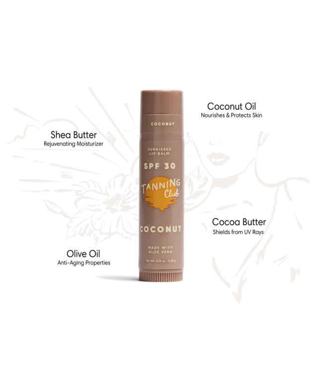 TANNING CLUB COCONUT LIP BALM