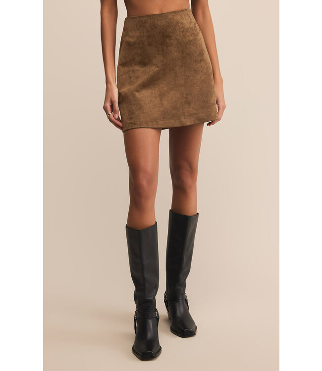 Z SUPPLY CIERA SUEDE MINI SKIRT