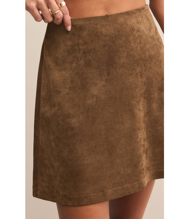 Z SUPPLY CIERA SUEDE MINI SKIRT