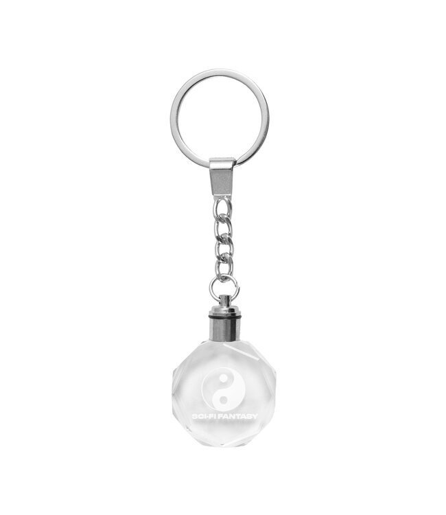 SCI-FI FANTASY LIGHT UP CRYSTAL KEYCHAIN