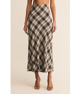 Z SUPPLY EUROPA PLAID MIDI SKIRT