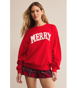 Z SUPPLY VERY MERRY SUNDAY SWEATSHIRT