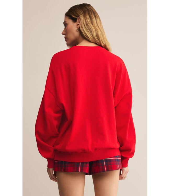 Z SUPPLY VERY MERRY SUNDAY SWEATSHIRT