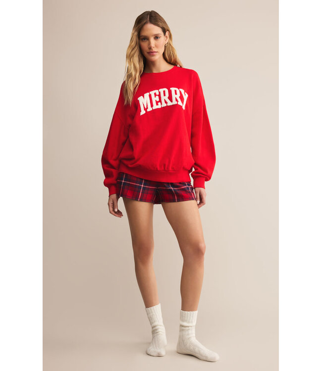 Z SUPPLY VERY MERRY SUNDAY SWEATSHIRT