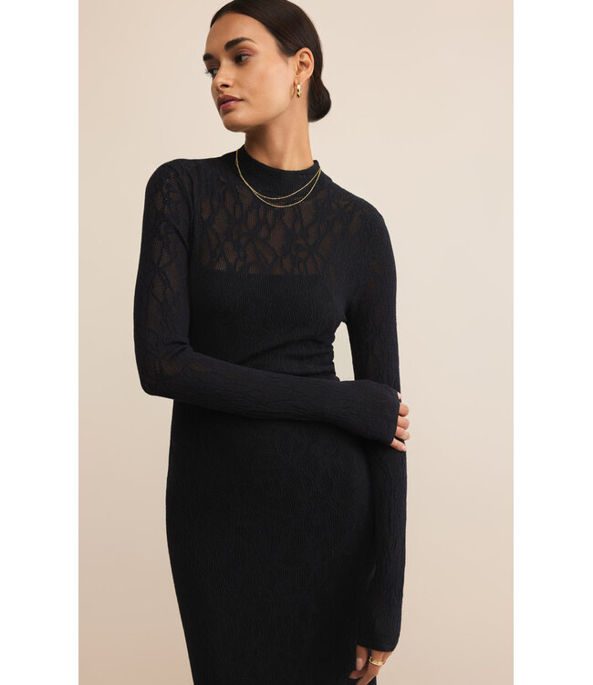 Z SUPPLY ADEN MESH SWEATER DRESS