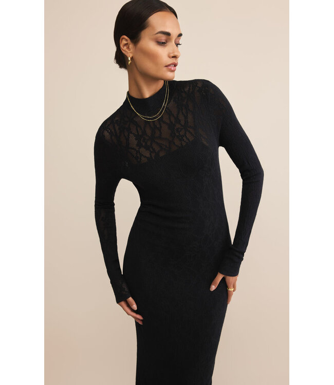 Z SUPPLY ADEN MESH SWEATER DRESS