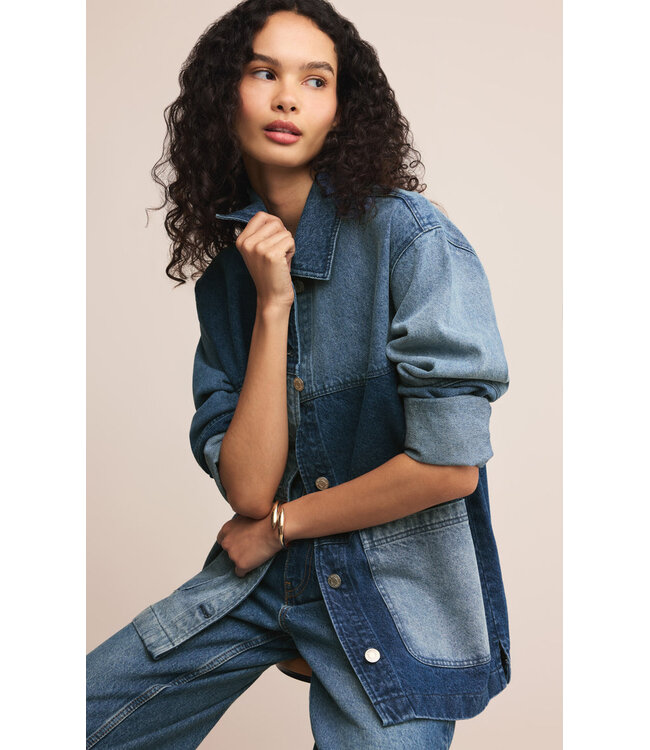 Z SUPPLY ON THE ROAD COLOR BLOCK JACKET