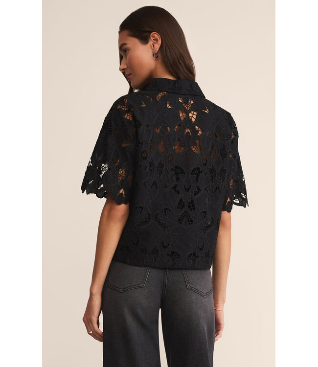 Z SUPPLY MIDNIGHT LACE TOP