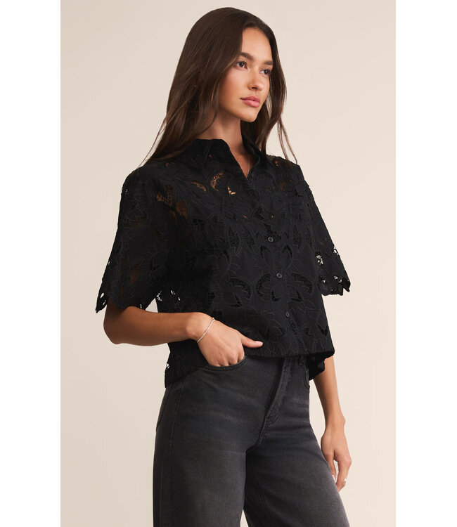 Z SUPPLY MIDNIGHT LACE TOP
