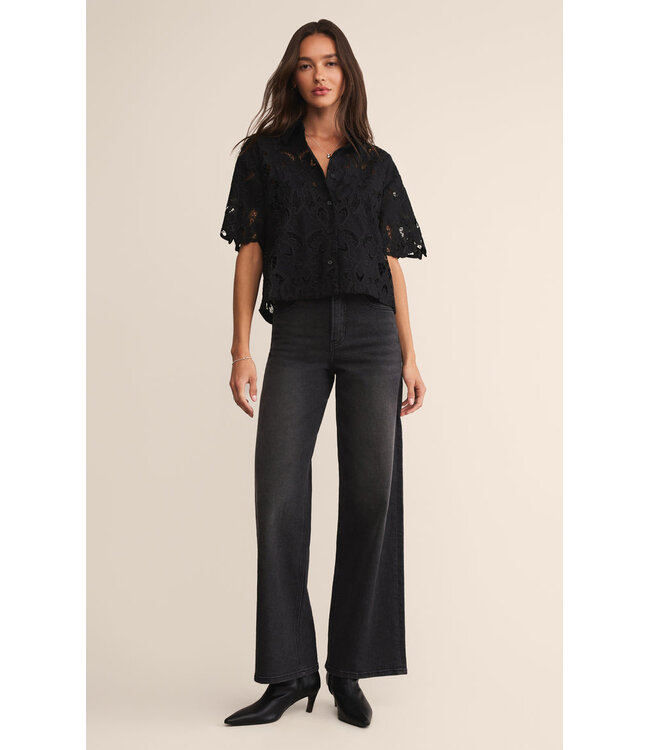 Z SUPPLY MIDNIGHT LACE TOP