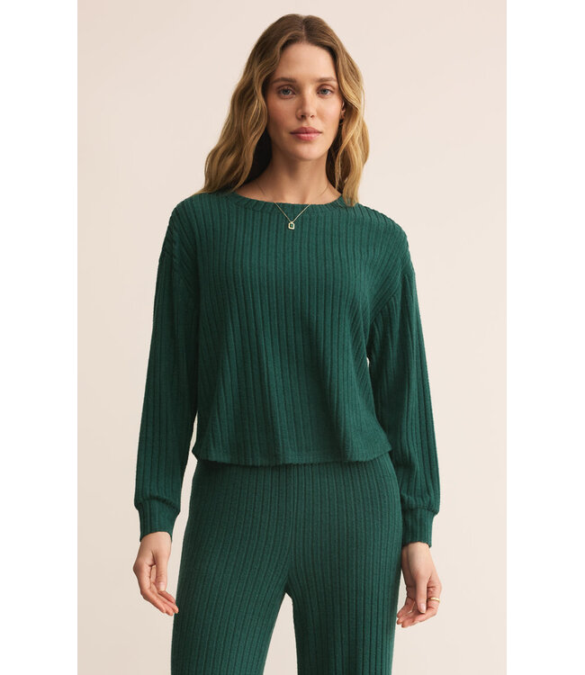 Z SUPPLY ELFIE RIB LS TOP