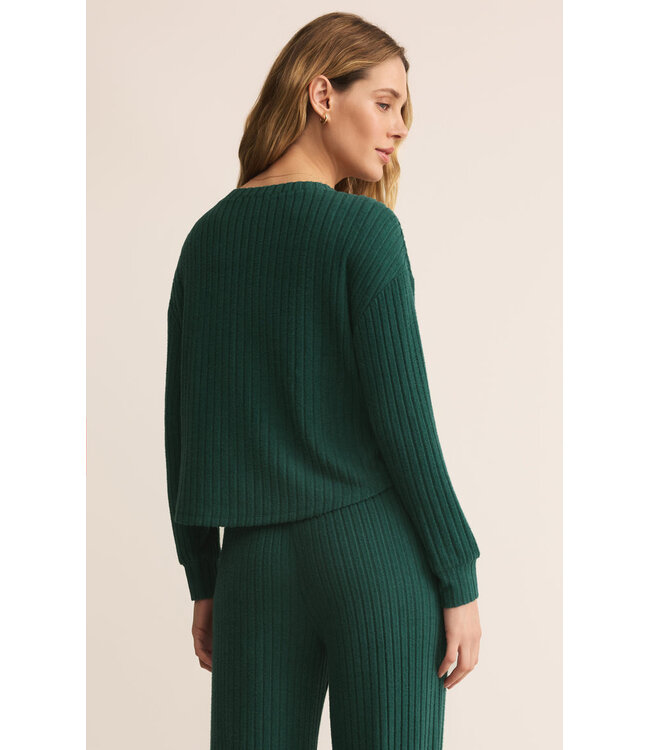 Z SUPPLY ELFIE RIB LS TOP