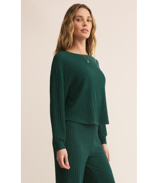 Z SUPPLY ELFIE RIB LS TOP