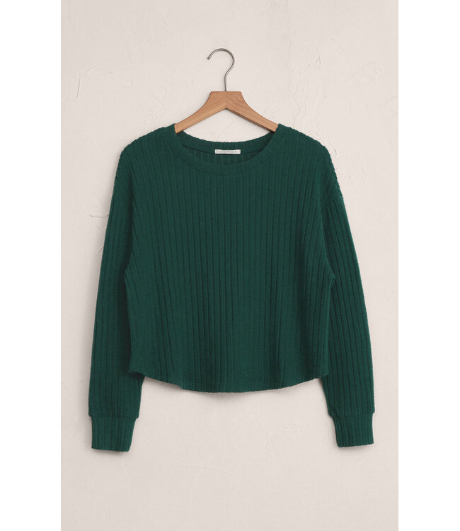 Z SUPPLY ELFIE RIB LS TOP