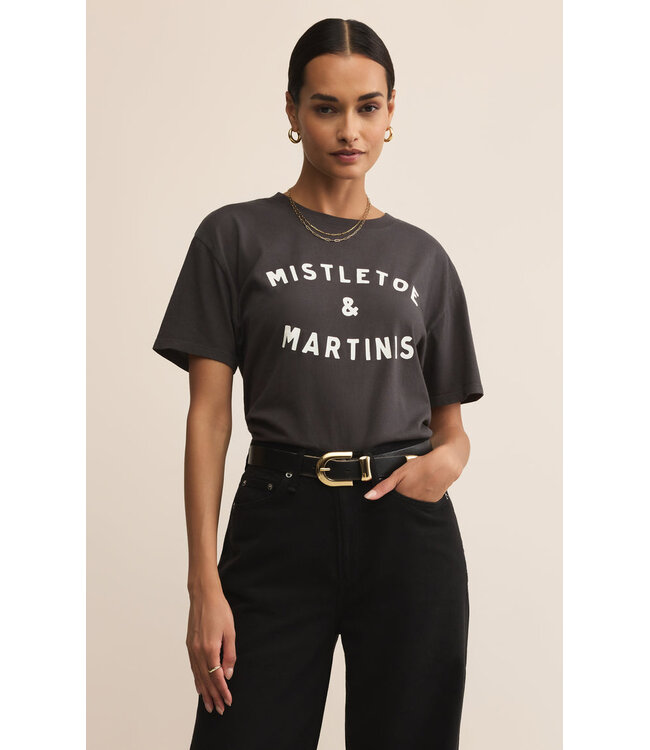 Z SUPPLY MISTLETOE BOYFRIEND TEE