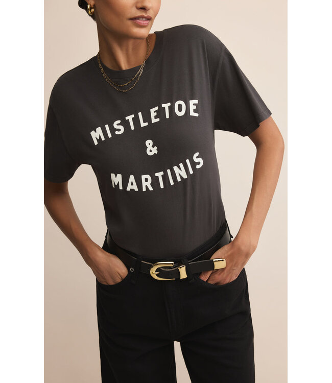 Z SUPPLY MISTLETOE BOYFRIEND TEE