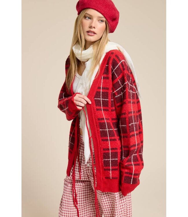 MIMOSA CRIMSON CHECKER