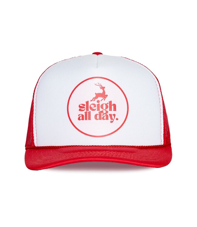 FRIDAY FEELIN SLEIGH ALL DAY TRUCKER HAT