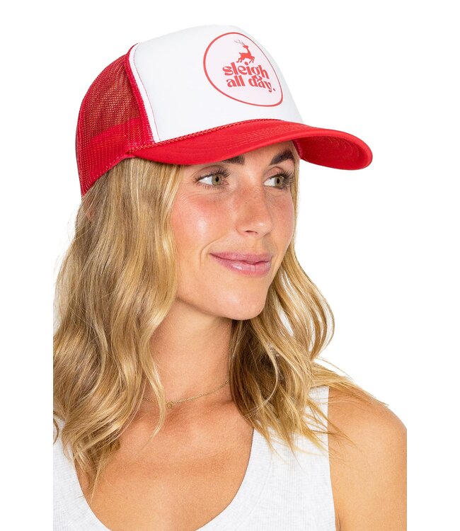 FRIDAY FEELIN SLEIGH ALL DAY TRUCKER HAT