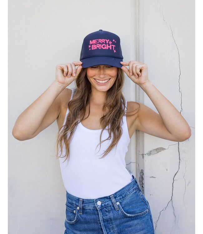 FRIDAY FEELIN MERRY & BRIGHT TRUCKER
