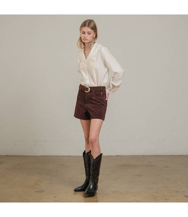 RAISONNEL SAILOR PINTUCK BLOUSE