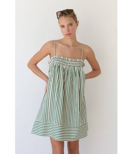 RAISONNEL STRIPE BABYDOLL DRESS