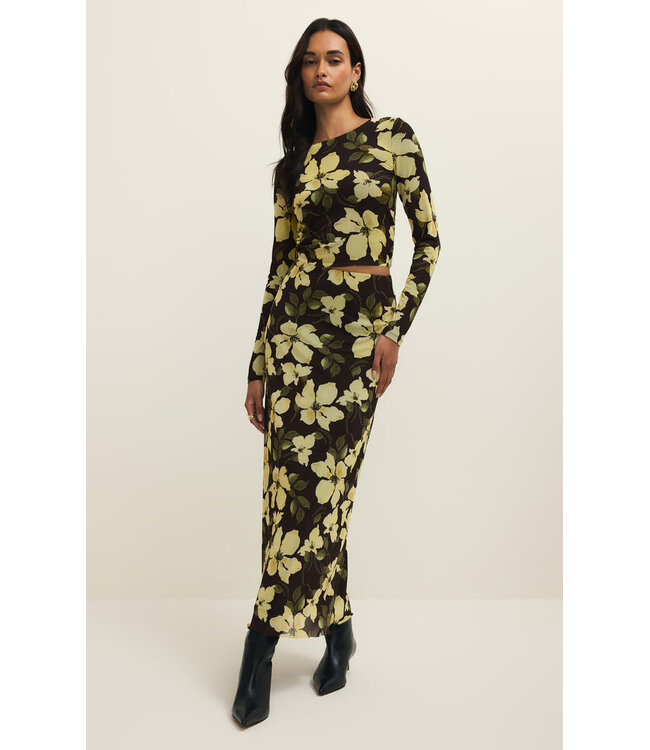 Z SUPPLY TAYSHA REN FLORAL MESH TOP