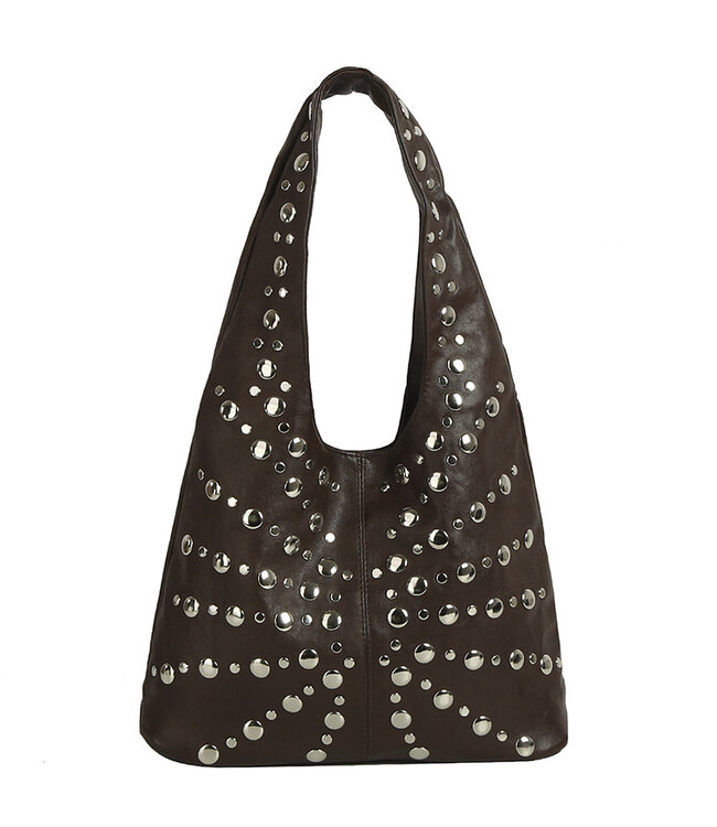 JOIA STUDDED SHOULDER BAG