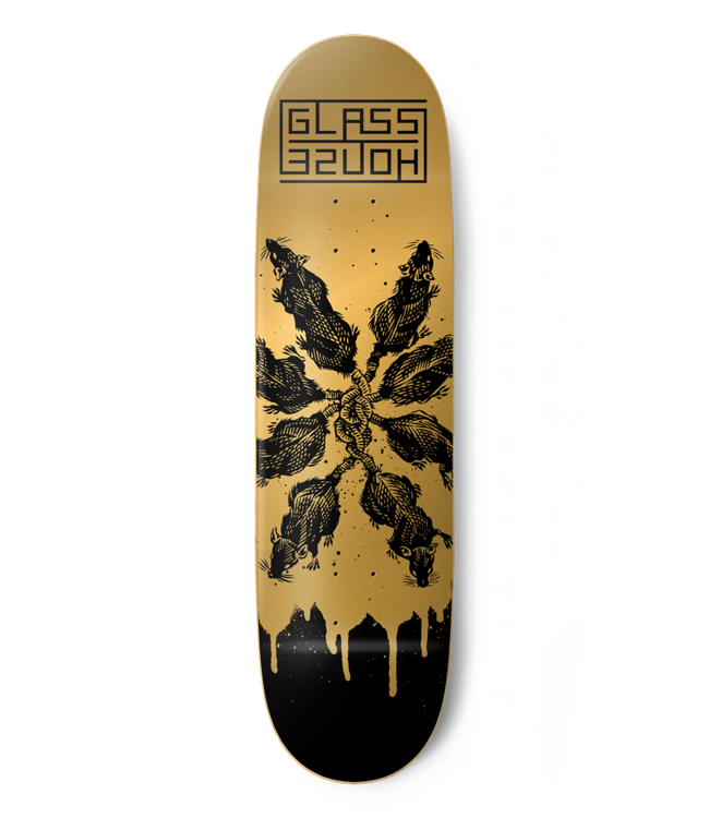 GLASSHOUSE SKATEBOARDS RATS 8.5