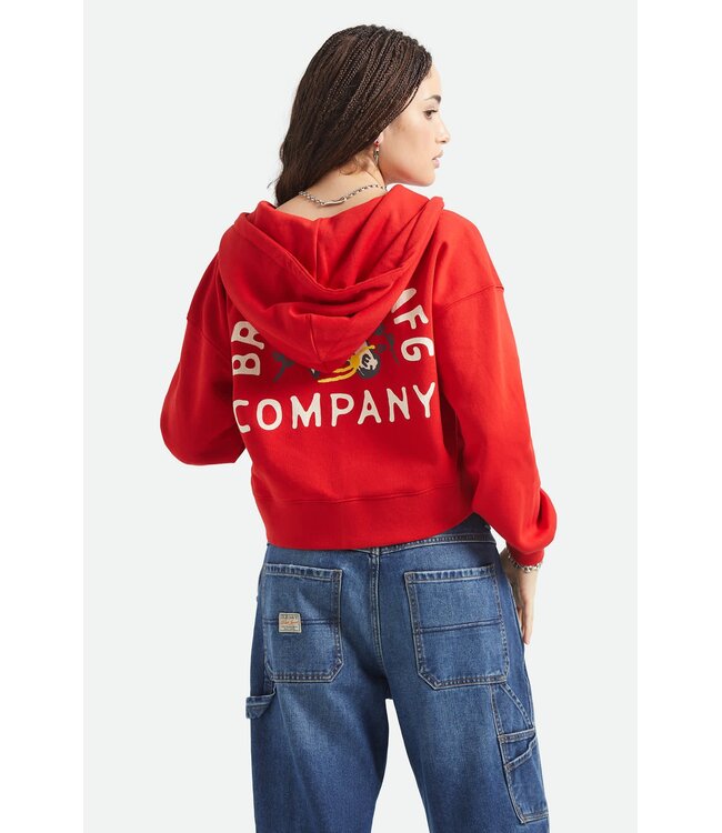 Brixton TROPHY HORSE CROPPED ZIP HOOD