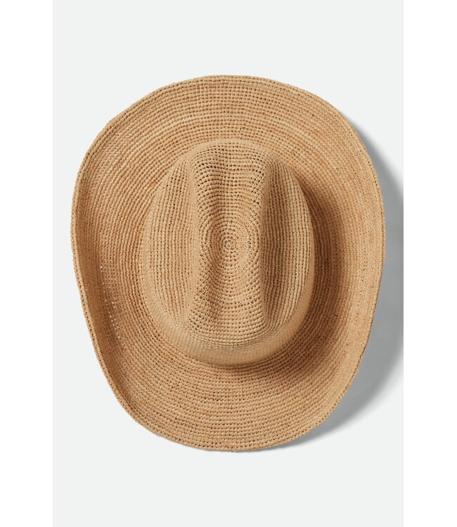 Brixton ODESSA STRAW PACKABLE COWBOY HAT