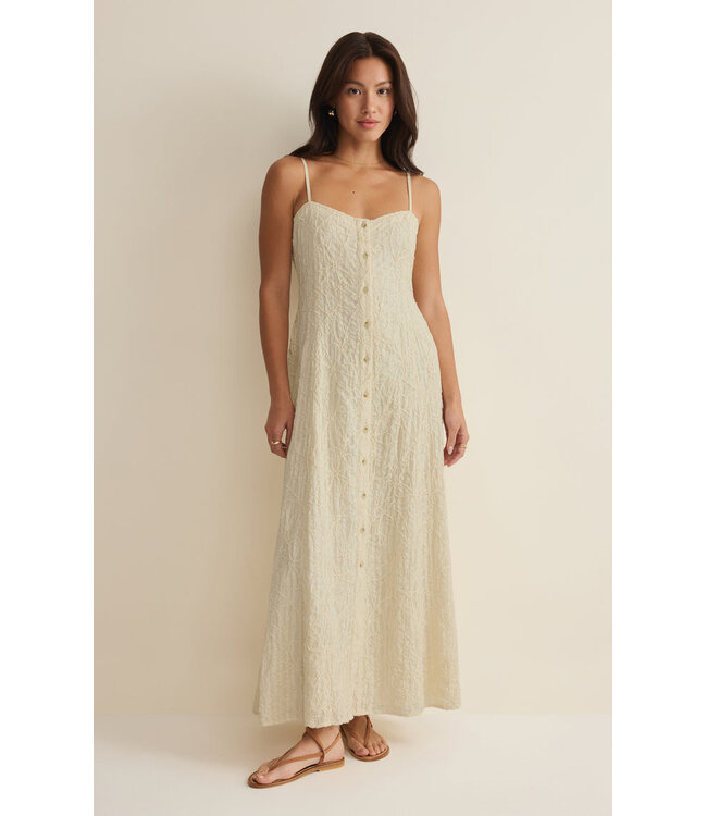 Z SUPPLY ANGEL EYES TEXTURED MIDI DRESS