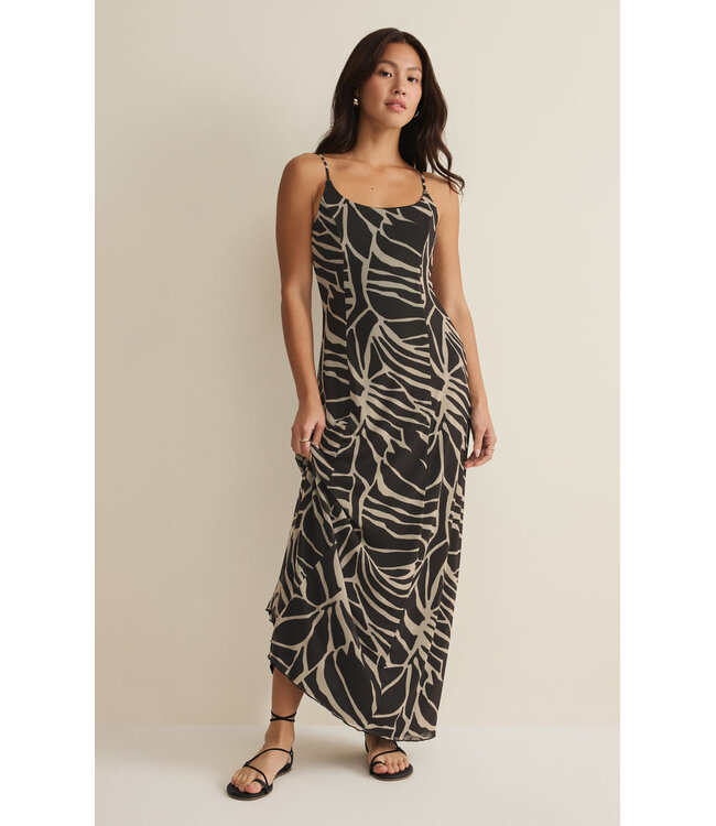 Z SUPPLY CHARISMA TOVA PALM MIDI DRESS