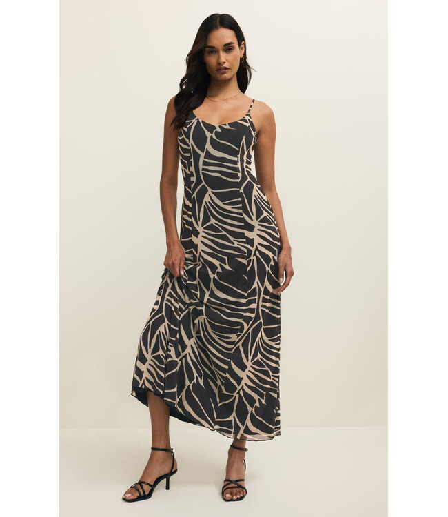 Z SUPPLY CHARISMA TOVA PALM MIDI DRESS